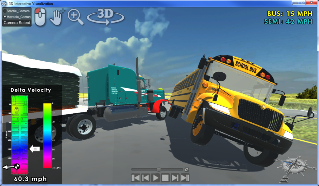 Interactive Animations Semi Bus Accident