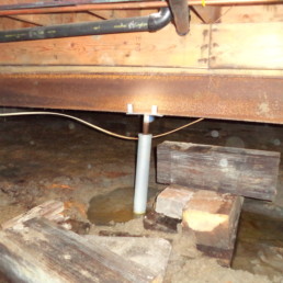 Image of moisture and water intrusion causing foundation problems
