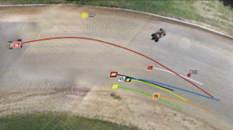Image of sprint car paths analysis in fatal track accident
