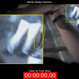 Image of body camera footage for officer involved animation
