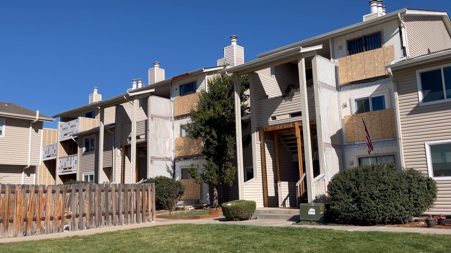 Multi-family property under reconstruction