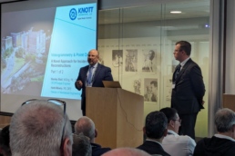 CEO and Director of Engineering at Knott Lab presenting at UK conference