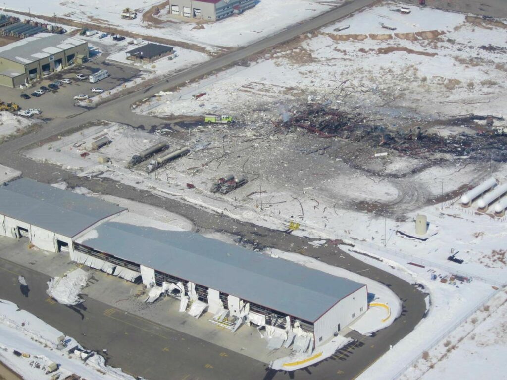 Photo of explosion aftermath, credit: Deseret News