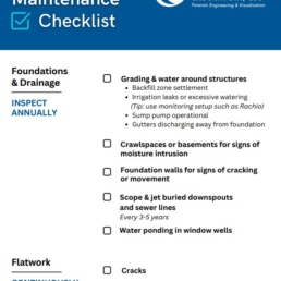 Image of preventative maintenance checklist document