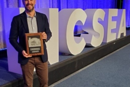 Scott Hargrove receiving NCSEA award