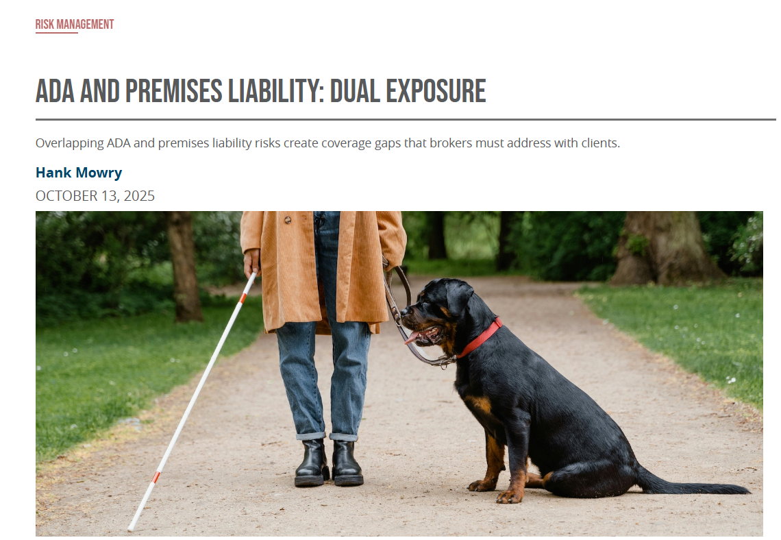 Liability Lab ADA and Premises Liability: Dual Exposure - Knott Laboratory, LLC