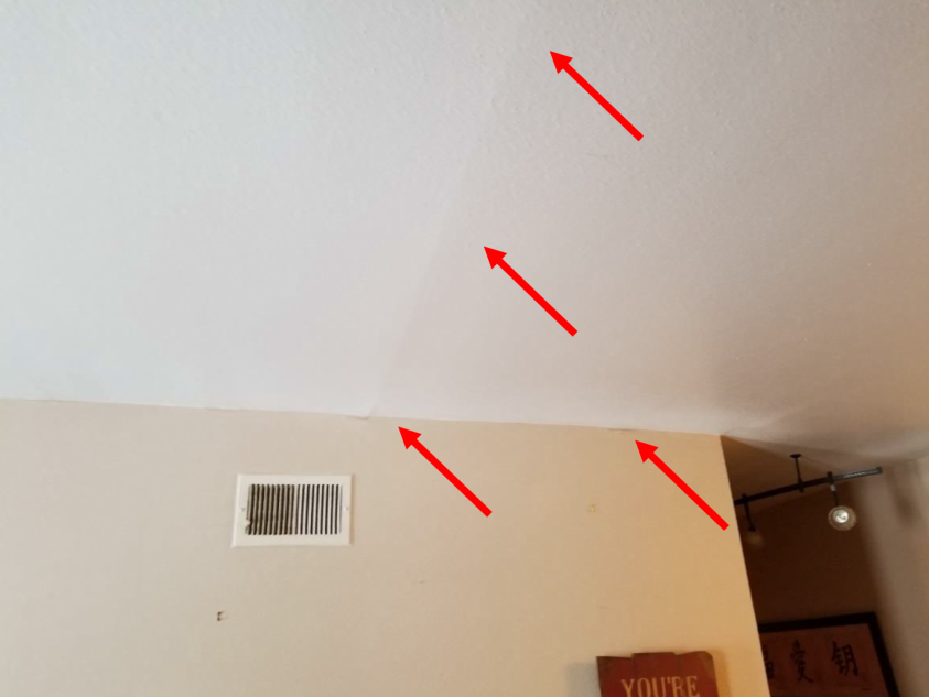 example of drywall distresses