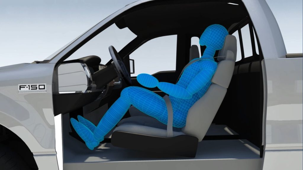 Computer generated driver, incorporated into an image