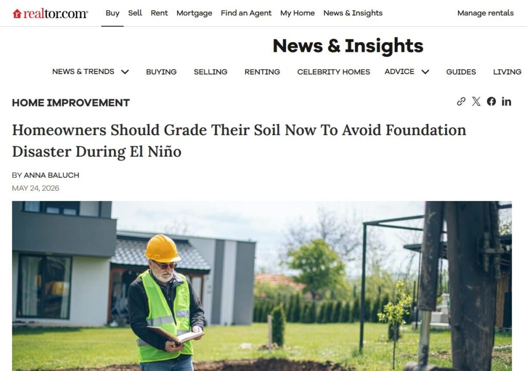 Screenshot of a Realtor.com article featured Knott Laboratory
