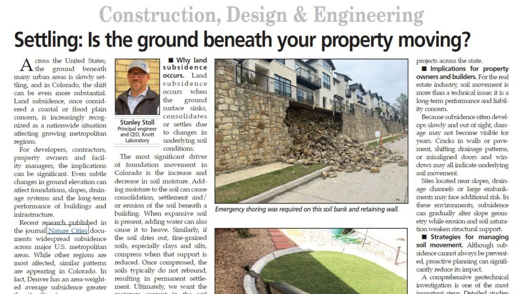 Screenshot of Colorado Real Estate Journal article