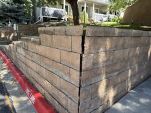 Retaining wall damage from soil movement